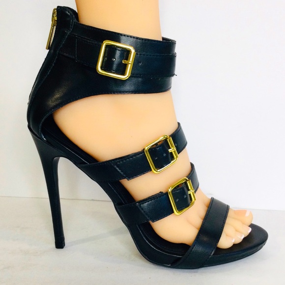 Steve Madden Strap Buckle Heels - Picture 1 of 6